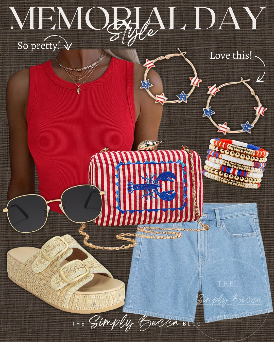 Cuuuute — great staple tanks.

@amazon @oldnavy @anthropologie #ltkwomens #ltkfinds #memorialday #redstripes #strawshoes 

 #LTKootd #LTKmomlife #LTKSeasonal