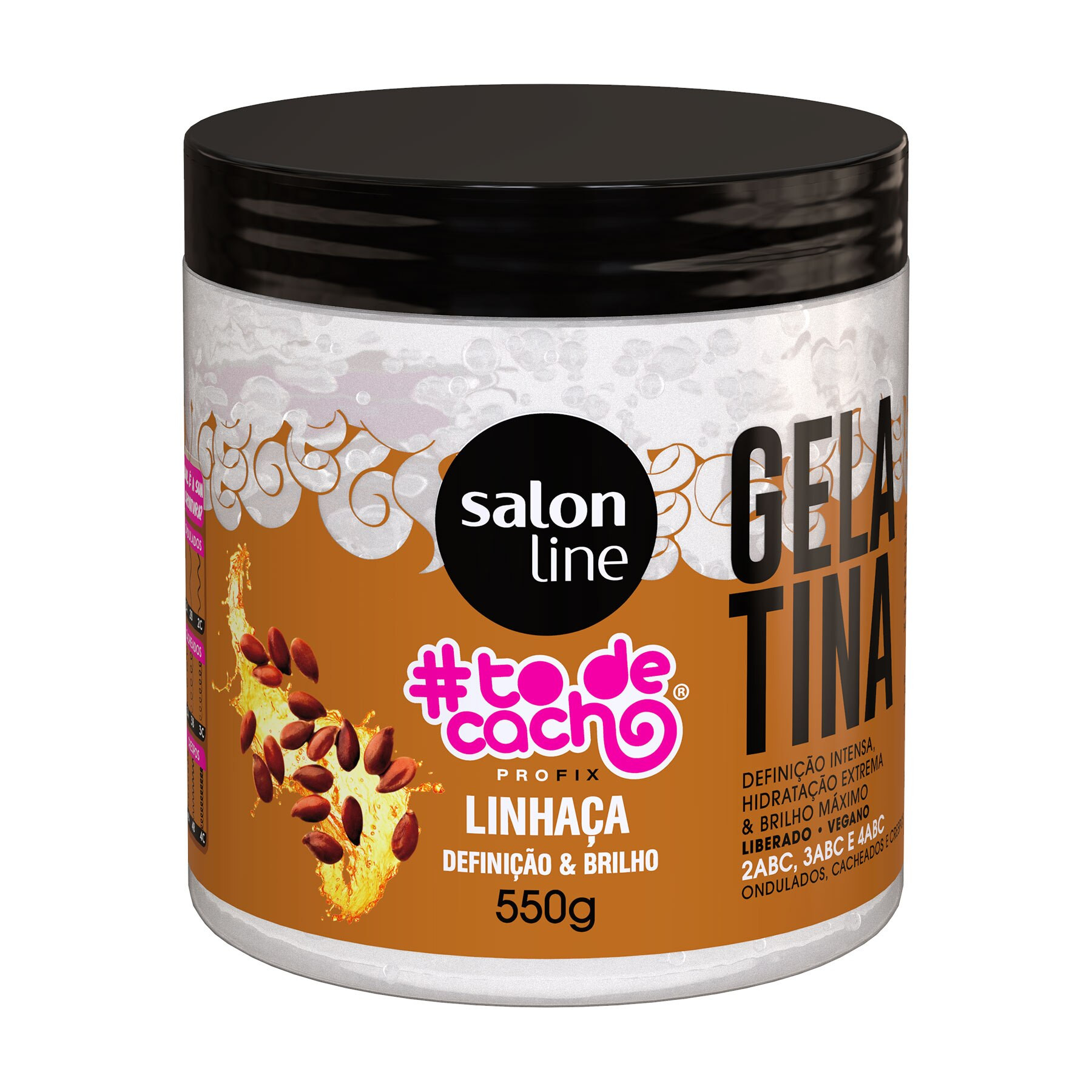 Gelatina Linhaça #todecacho Definição e Brilho Salon Line 550g | DrogaRaia (BR)