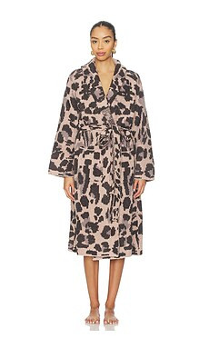 Barefoot Dreams Cozychic Exploded Leopard Robe in Deep Willow Multi from Revolve.com | Revolve Clothing (Global)