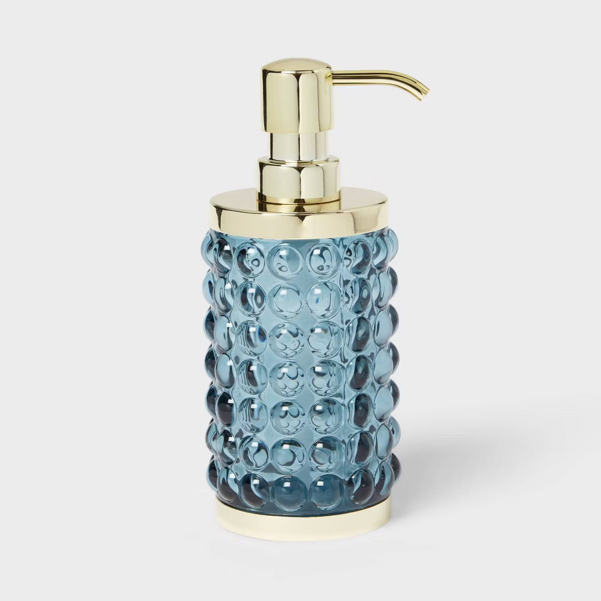 Textured Glass Soap Pump Blue - Threshold™ | Target