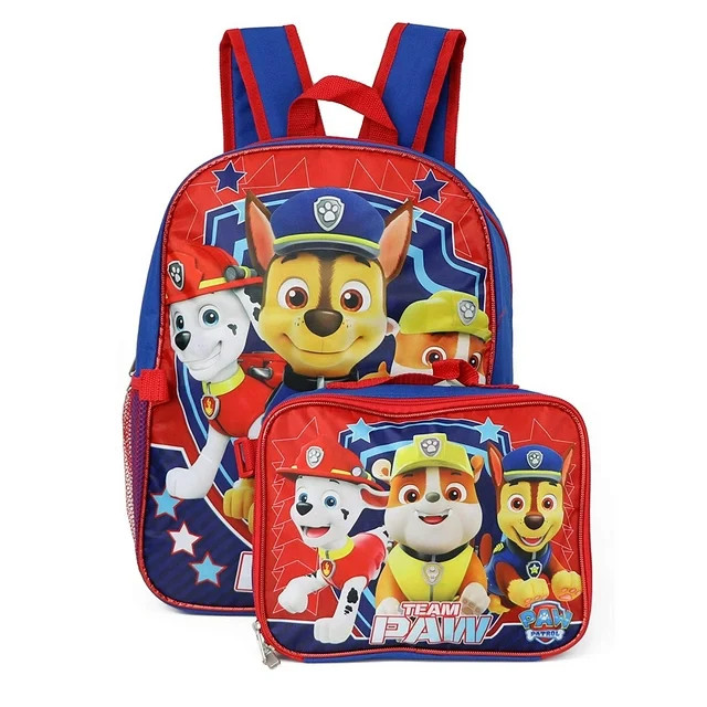 Nickelodeon Boy Paw Patrol 16" Backpack With Detachable Matching Lunch Box | Walmart (US)