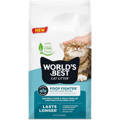 World's Best Poop Fighter Max Odor Defense Clumping Scented Cat Litter - 15lbs | Target