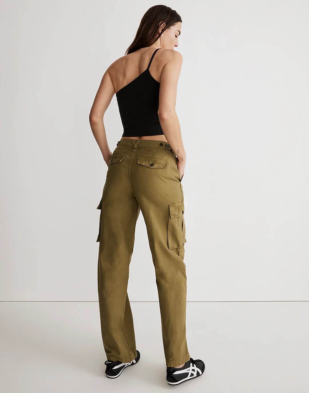 Garment-Dyed Low-Slung Straight Cargo Pants | Madewell