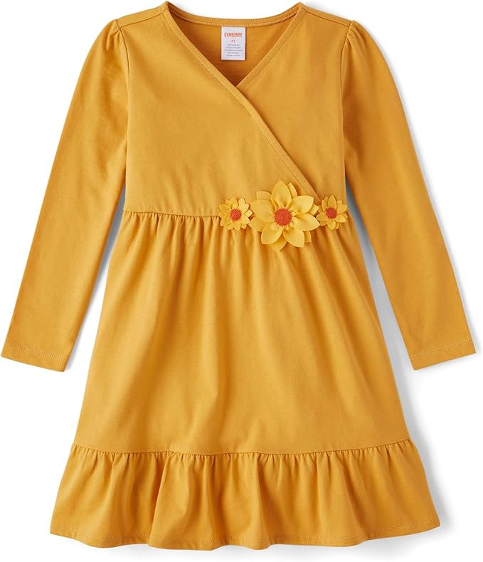 Gymboree Girls and Toddler Long Sleeve Casual Knit Dresses | Amazon (US)