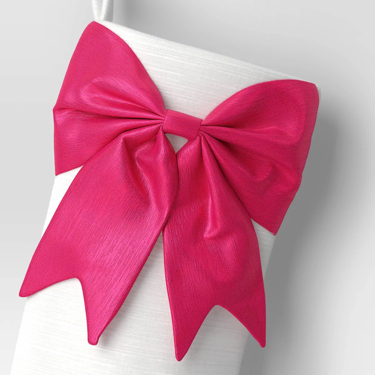 21" Christmas White Stocking with Bow Green - Wondershop™ | Target