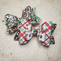 Grinch Hair Bows, Winter Girls Bow, Wonderland Birthday Party, Christmas Gift Girl, Green Bow On Cli | Etsy (US)