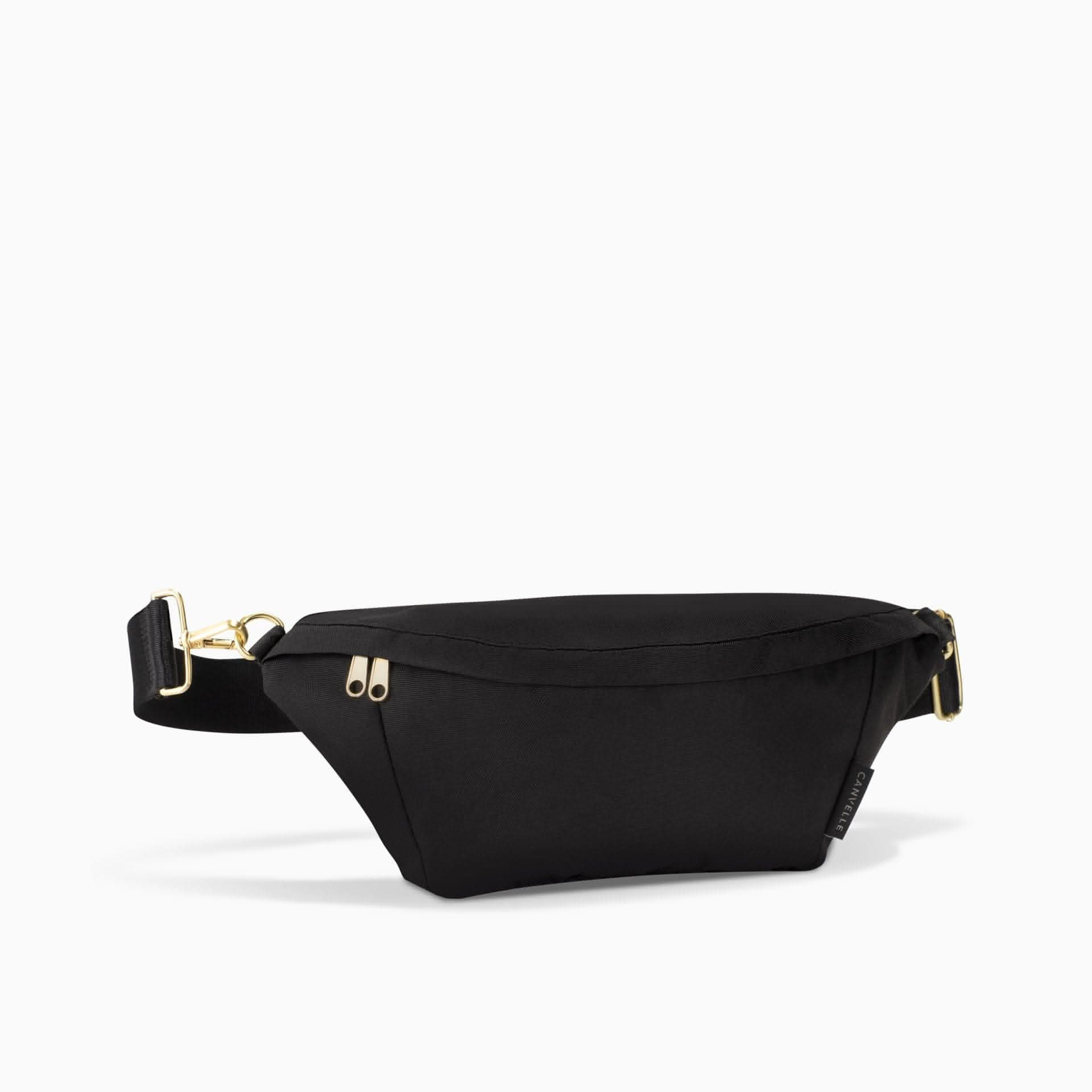 Black Fanny Pack - Machine Washable & Perfect for Everyday Use | Canvelle