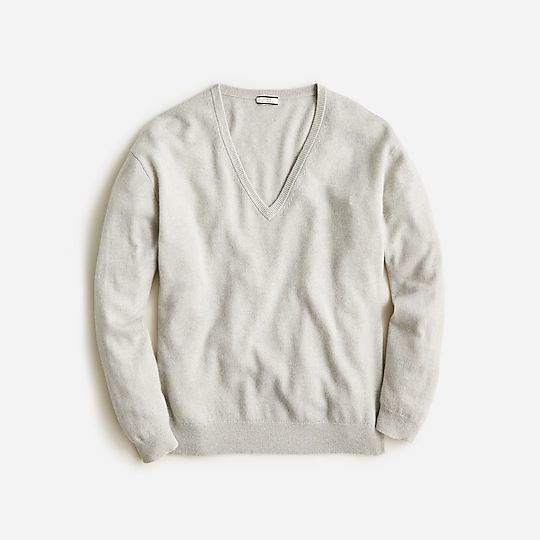 Cashmere relaxed V-neck sweater | J.Crew US