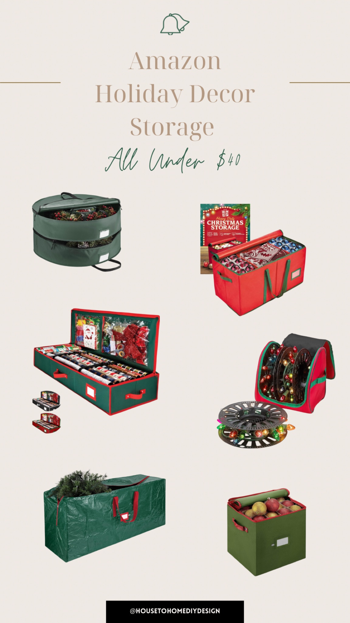 Amazon Holiday Decor Storage Under $40!

#LTKfindsunder50 #LTKhome #LTKSeasonal