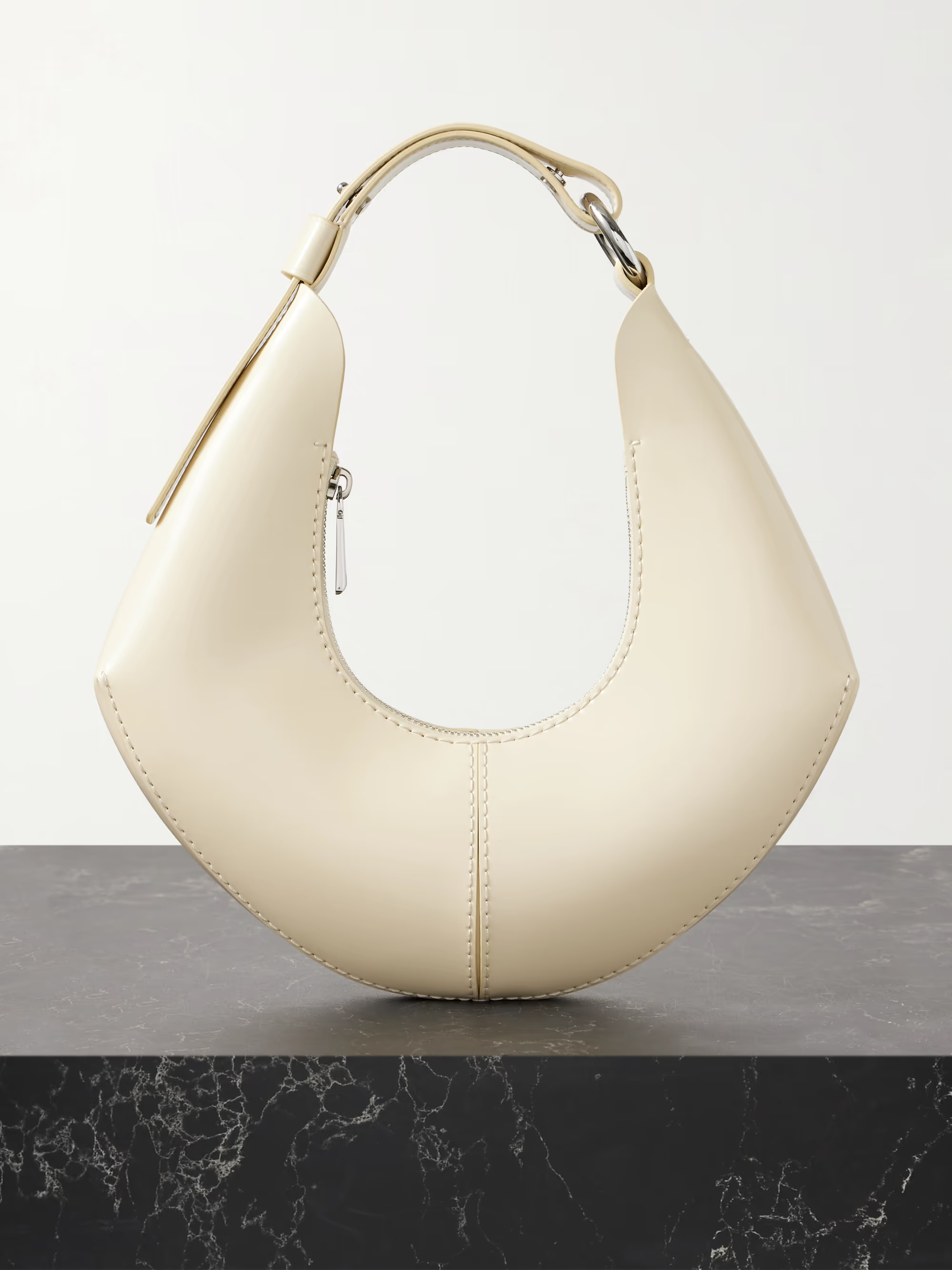 Chrystie small glossed-leather shoulder bag | NET-A-PORTER (US)