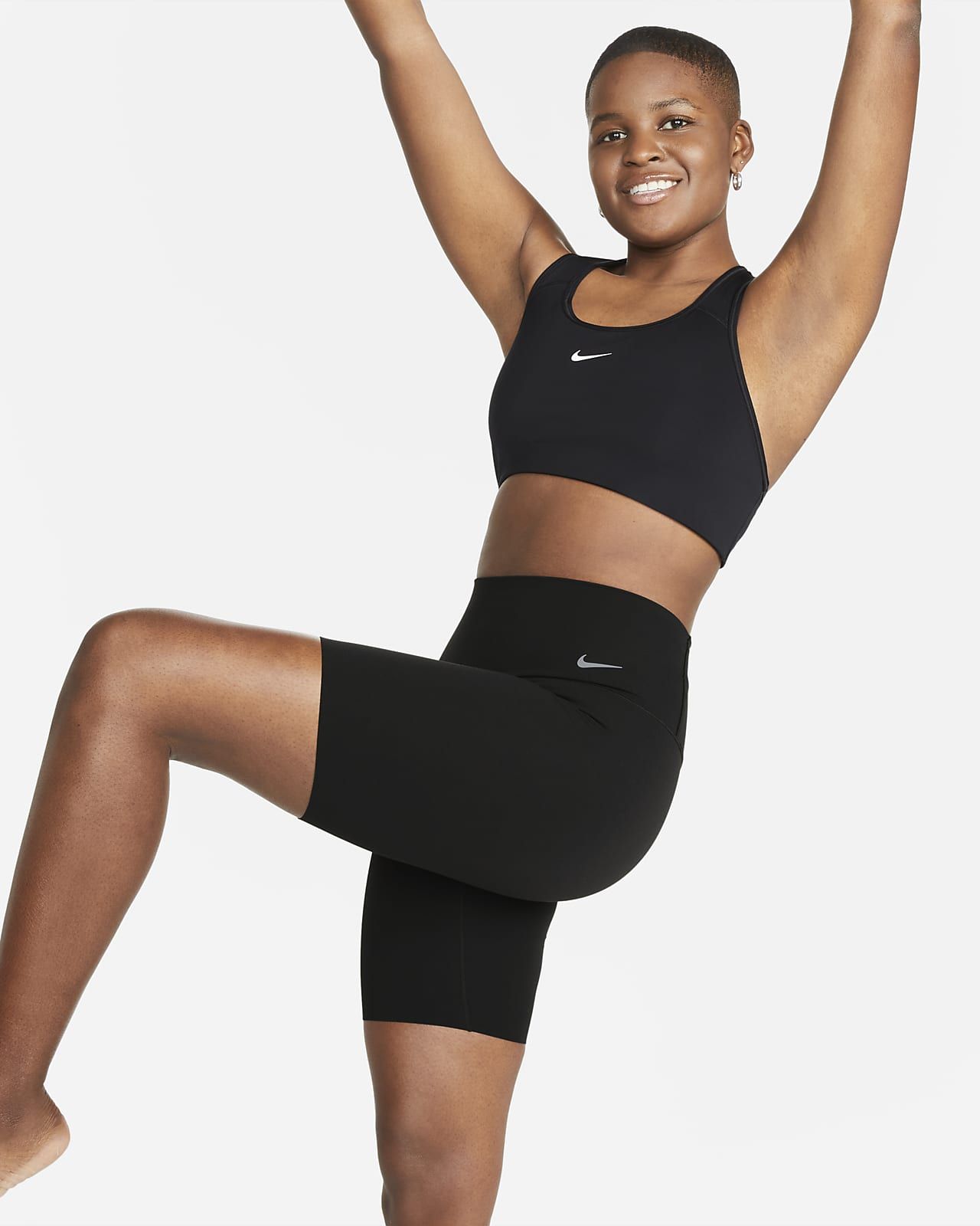 Women's Gentle-Support High-Waisted 8" Biker Shorts | Nike (US)
