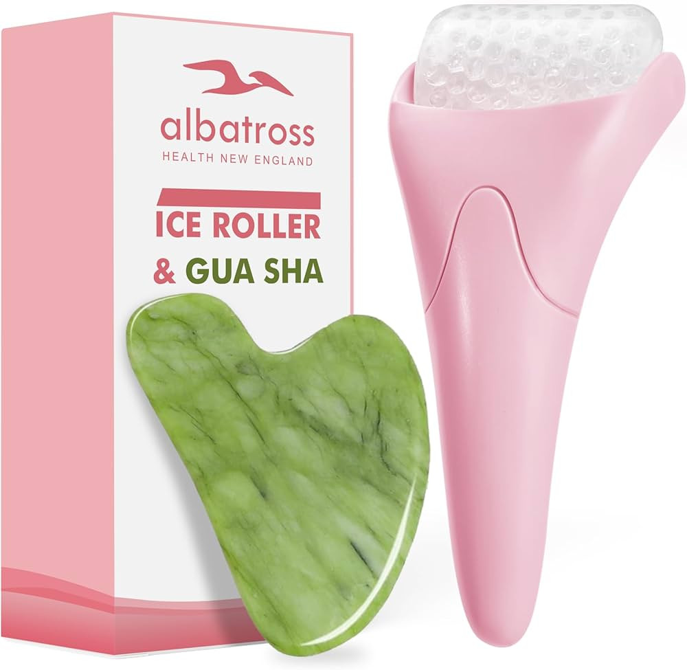 Gua Sha &amp; Ice Roller for Face, Small Gifts, Facial Tools for Puffiness and Redness Reducing Skin ... | Amazon (US)