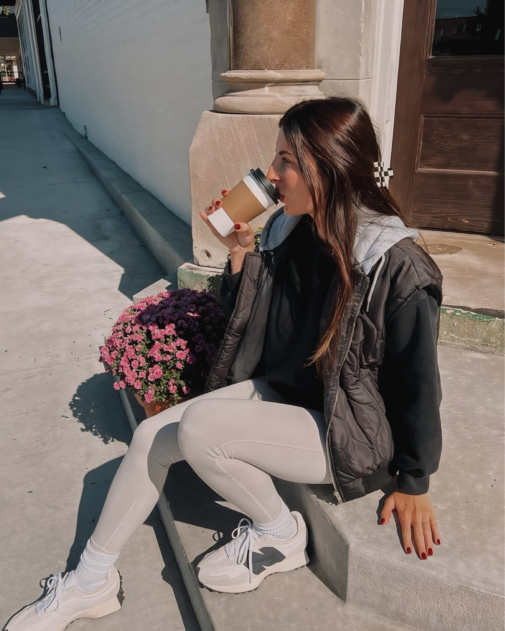 Fall outfit 
Fall athleisure
 Hooded vest
New balance 327s

#LTKstyletip #LTKfindsunder100 #LTKshoecrush