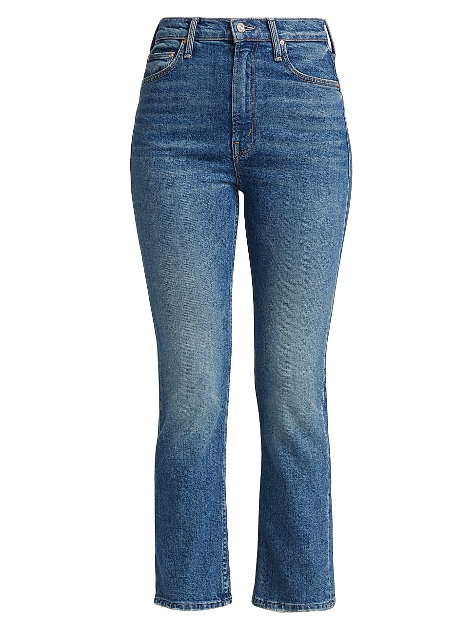 Rider High-Rise Stretch Crop Flare Jeans | Saks Fifth Avenue
