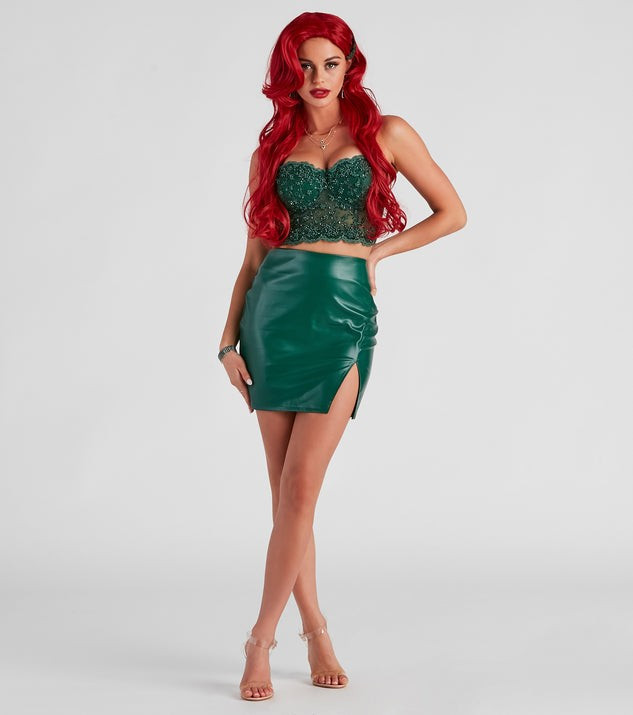 No Filter PU Slit Mini Skirt | Windsor Stores