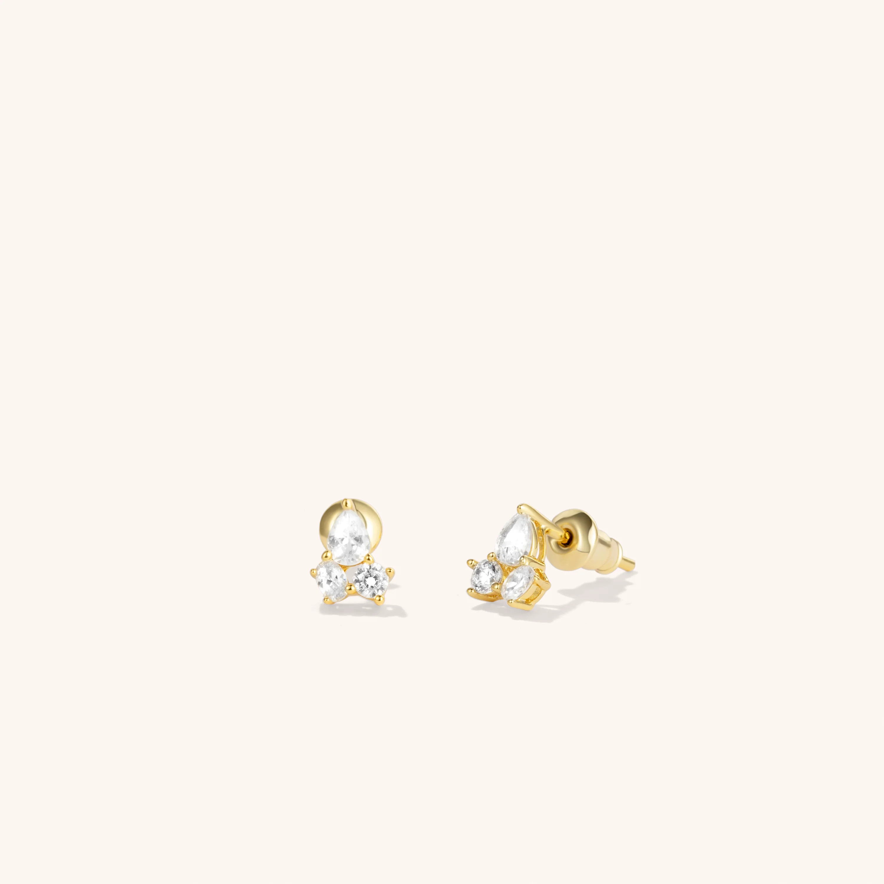 Trio Crystal Studs | Victoria Emerson