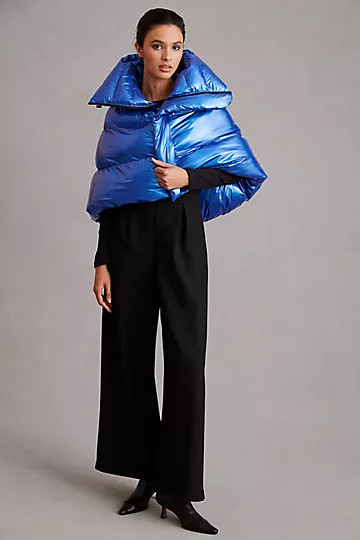 By Anthropologie Cropped Puffer Cape | Anthropologie (US)