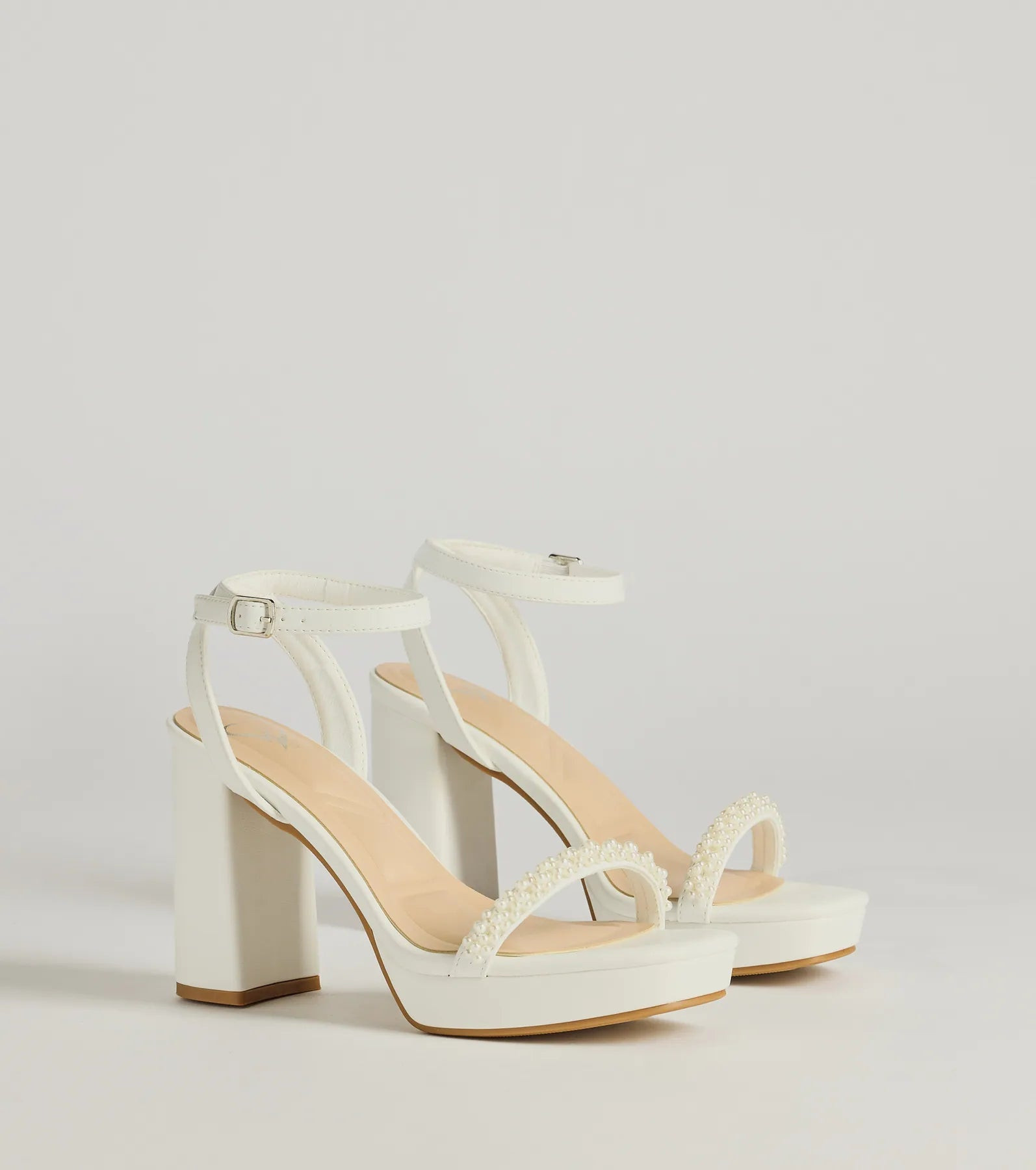 Another Status Faux Pearl Platform Heels | Windsor Stores