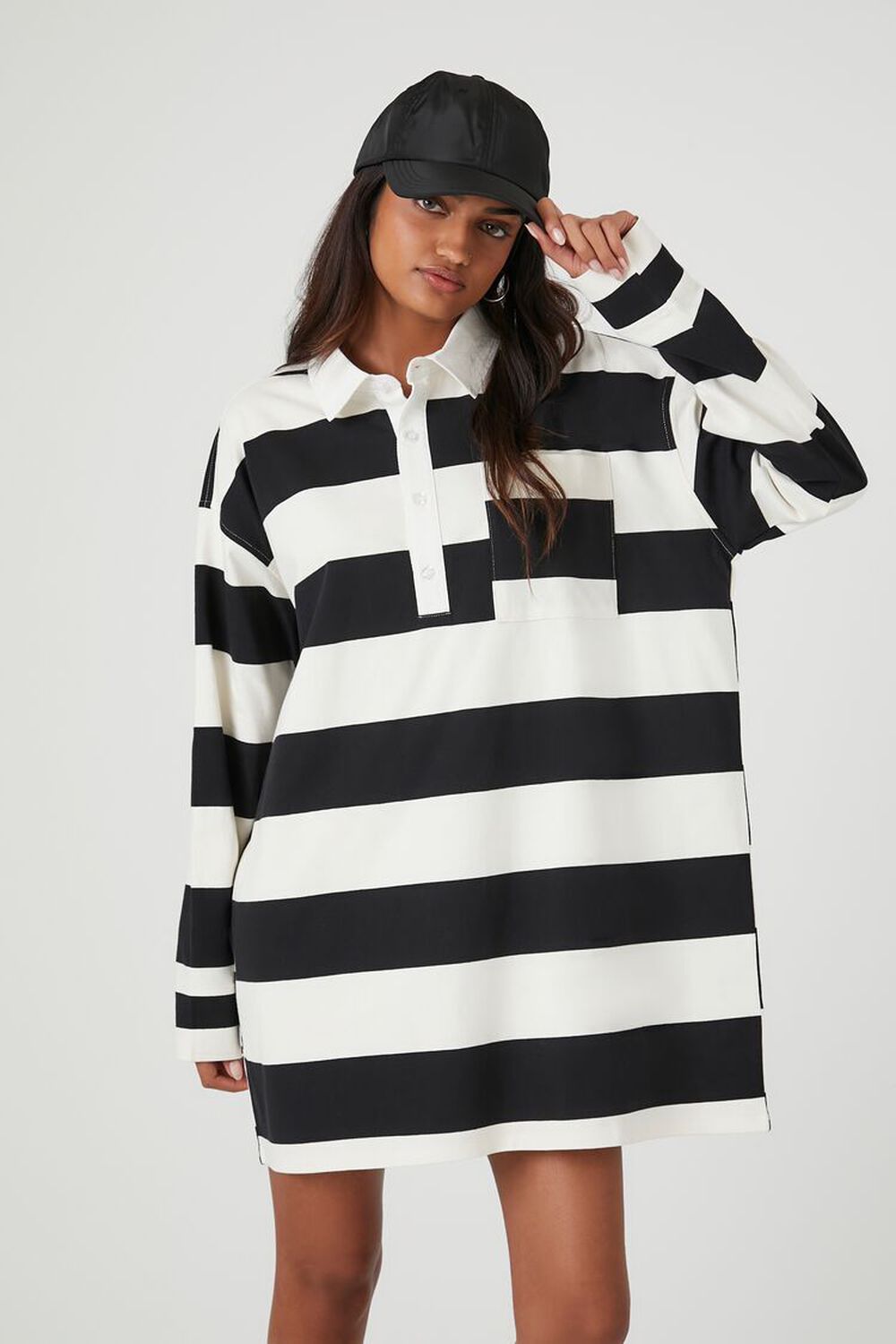 Striped Polo Shirt Dress | Forever 21 (US)