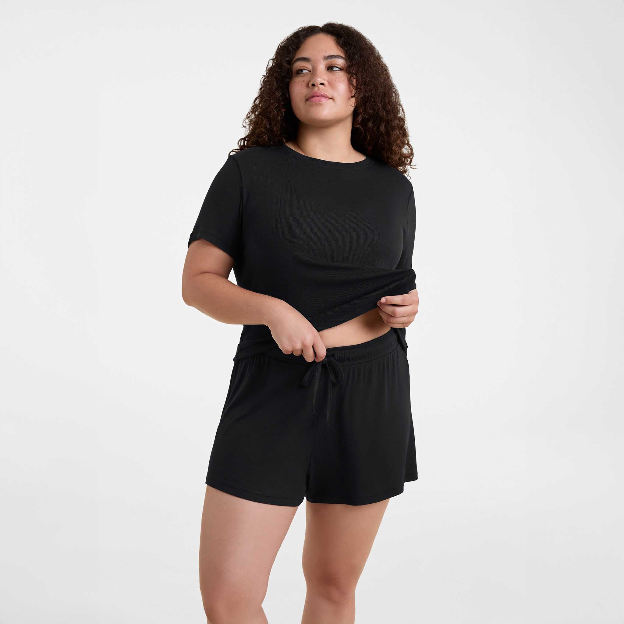 Ribbed Pajama Short Set | Nuuds US