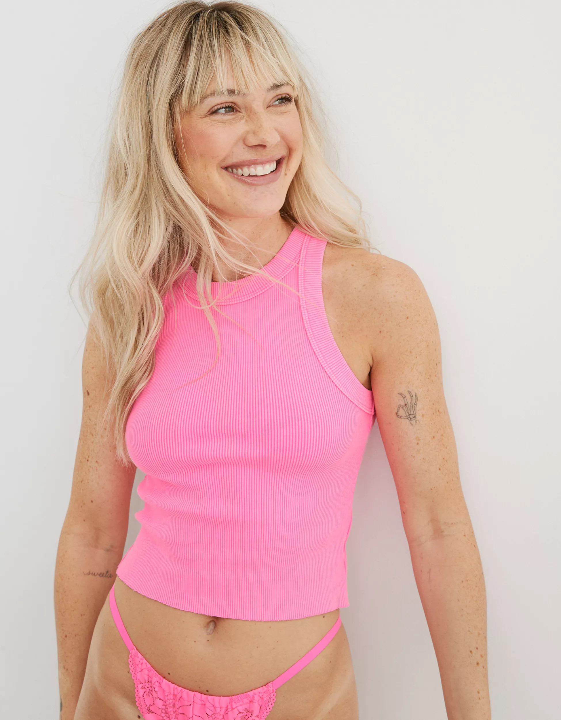 Aerie Free Spirit Ribbed Tank Top | Aerie