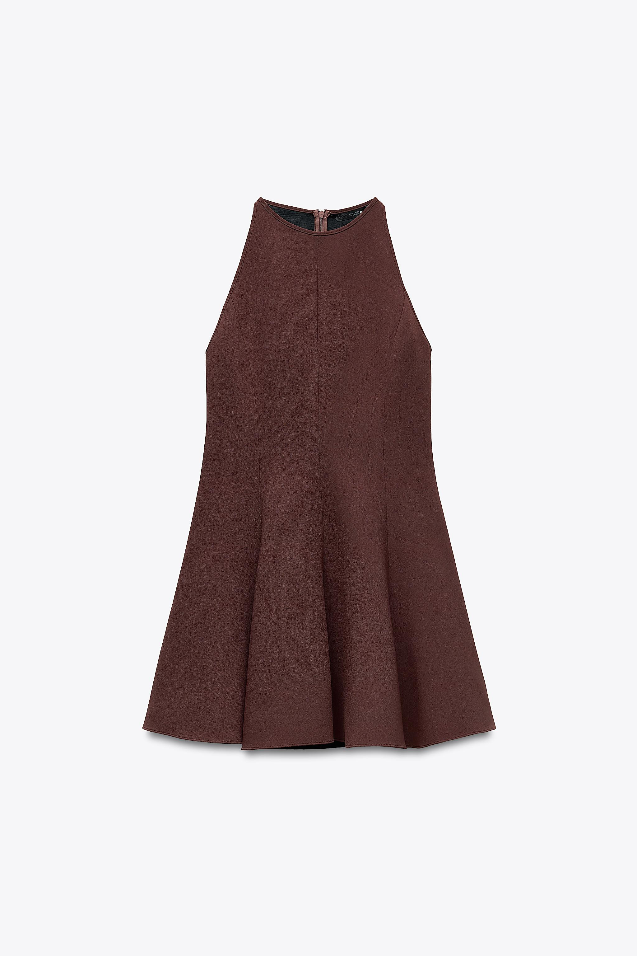 VESTIDO HALTER GODETS ZW COLLECTION | Zara US