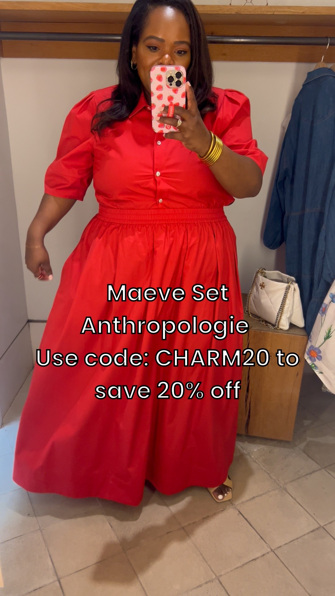 Use code: CHARM20 to save 20% off on this 2 piece separate set from Anthropologie! Wearing a large in the skirt but need the medium and wearing a xl in top but need a 1x. 

#LTKMidsize #LTKWedding #LTKPlusSize