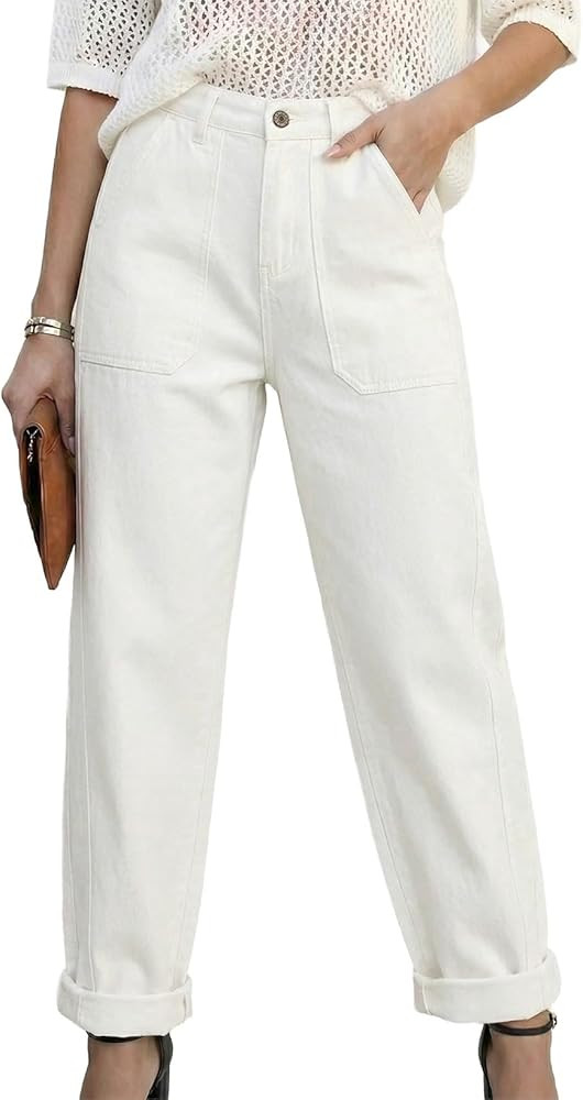 Astylish Jeans for Women Baggy Barrel High Waisted Stretchy Straight Leg Jean Trendy 2026 Boyfrie... | Amazon (US)
