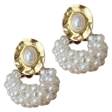 Pearl Ear-rings Earrings Retro Decor Fashion Gift for Friends Long Hanging Ornament | Walmart (US)