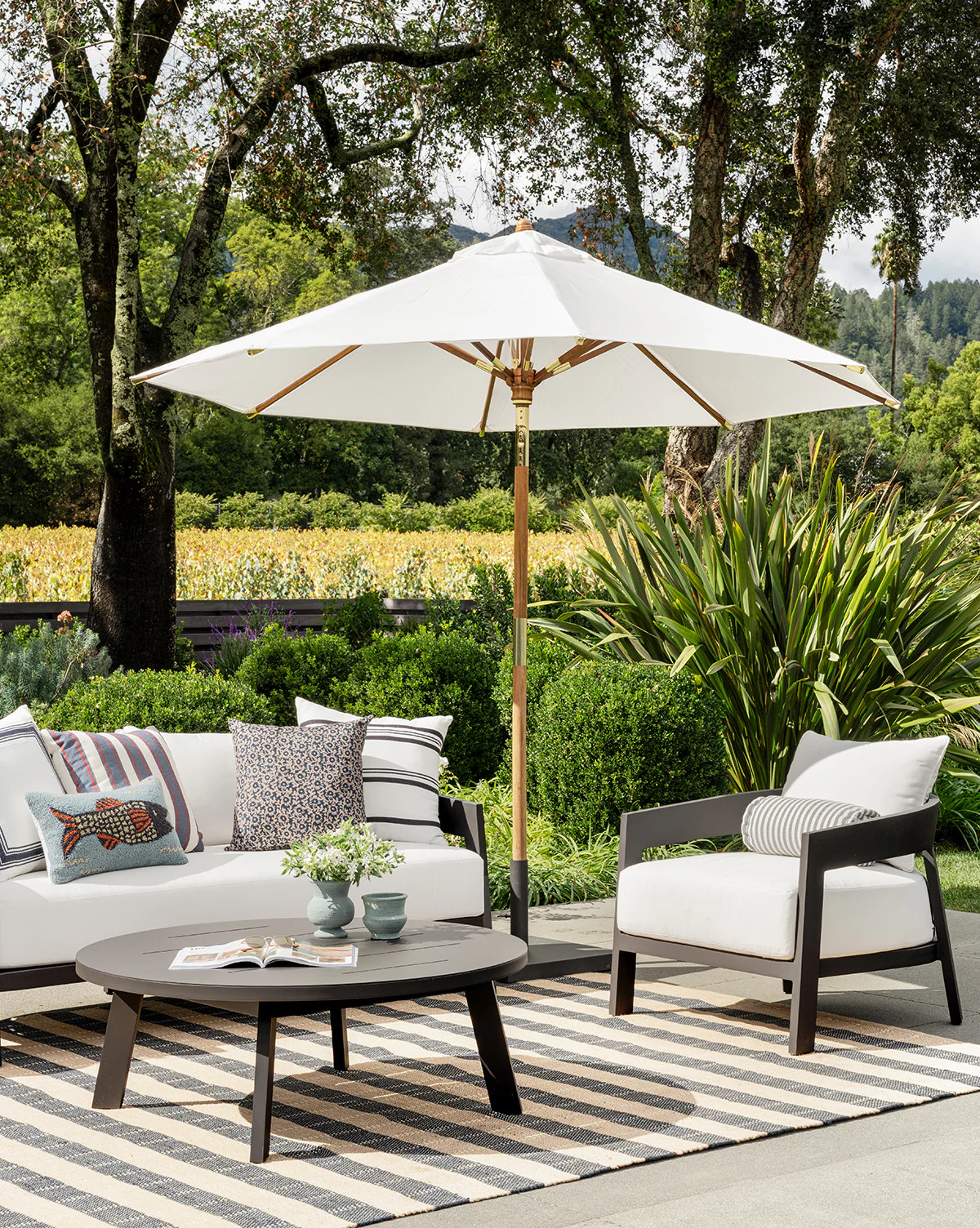 Ocean Parasol 9' Outdoor Round Umbrella | McGee & Co. (US)