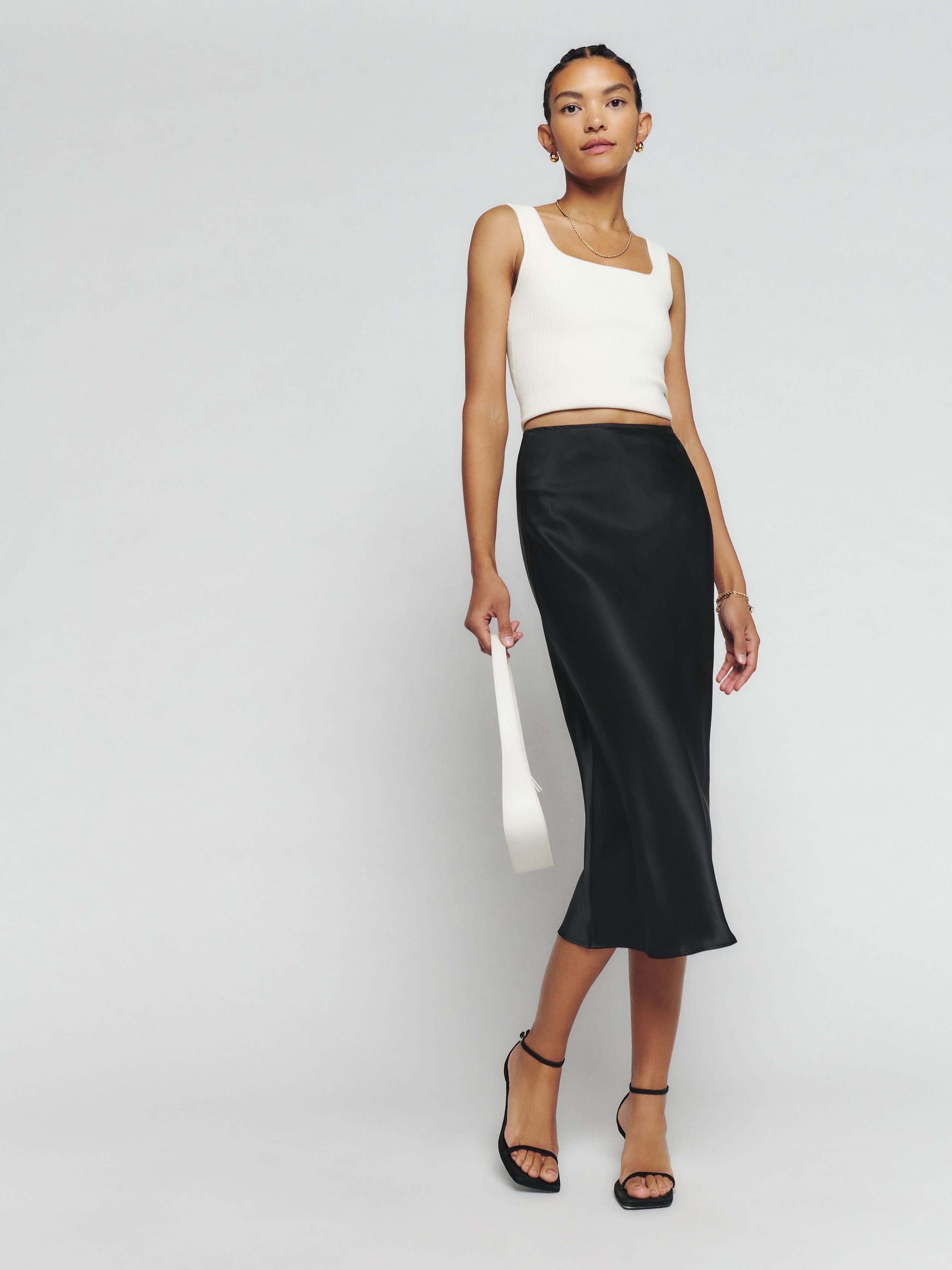 Pratt Silk Skirt | Reformation (US & AU)