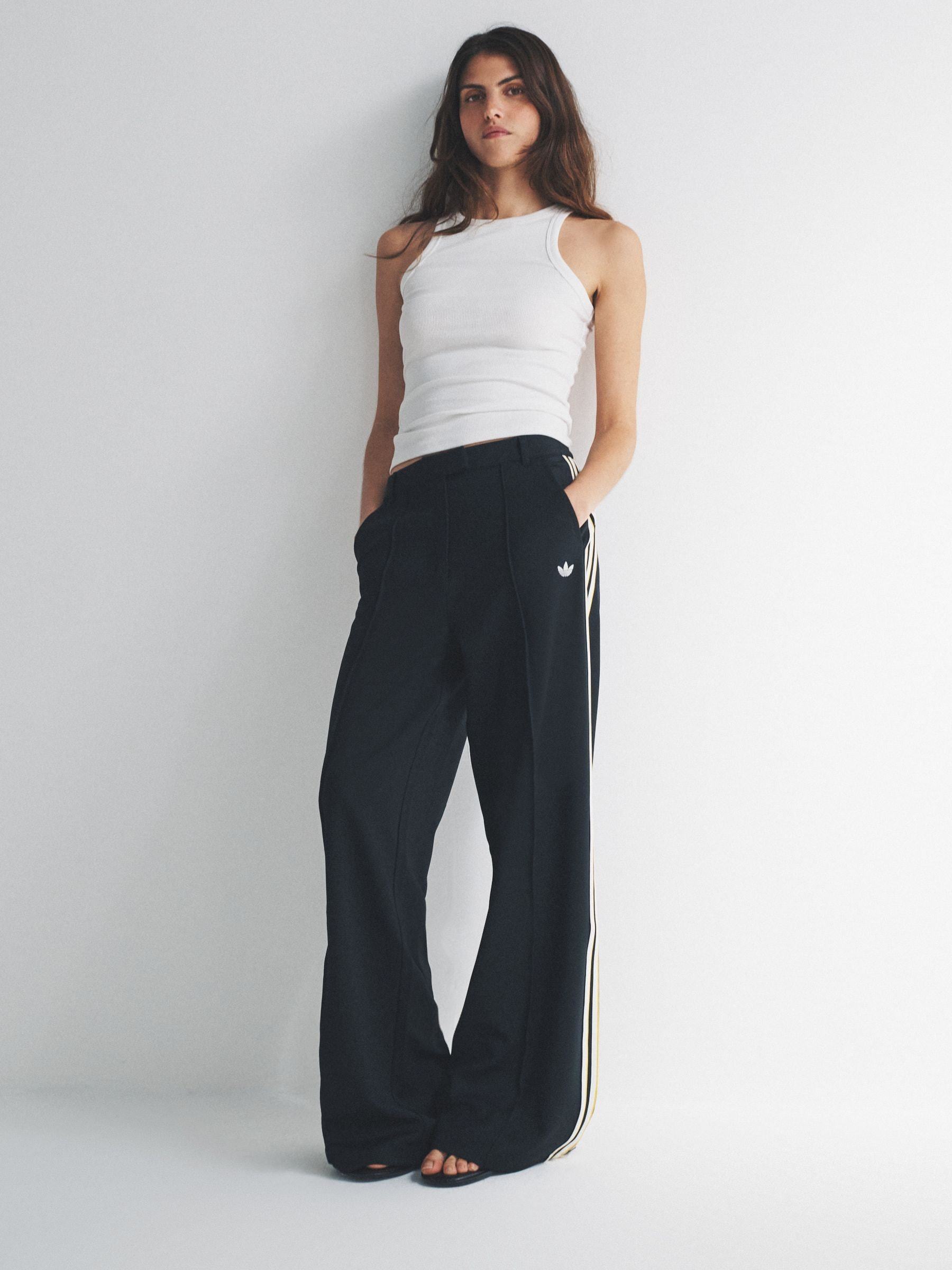 adidas originals adidas Originals Black Manager Tailored Trousers | Next US