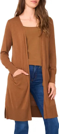 Halogen® Open Front Longline Cardigan | Nordstrom | Nordstrom