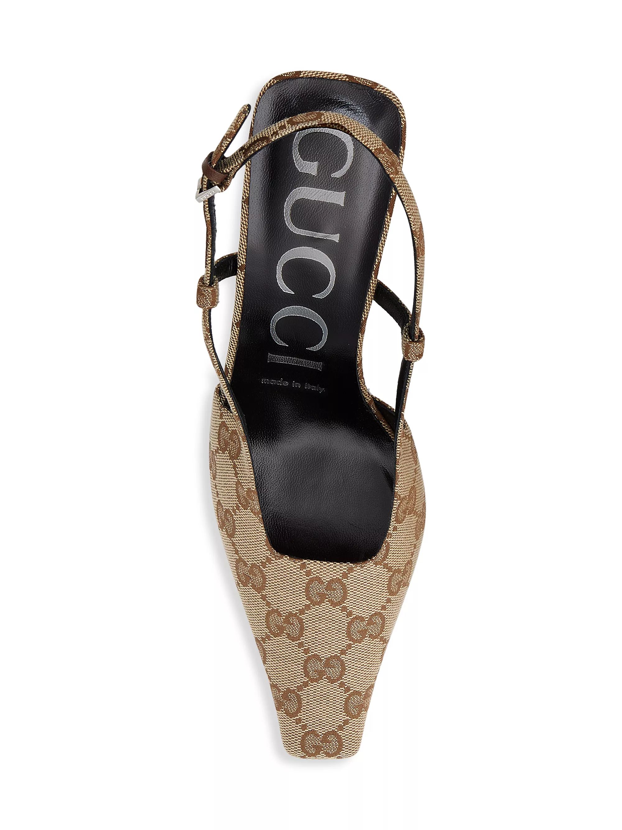 Aria 76 Monogram Slingback Mules | Saks Fifth Avenue