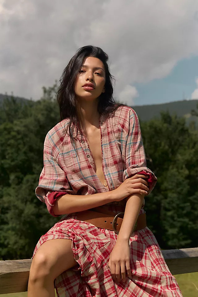 We The Free Summer Daydream Plaid Tunic | Free People (Global - UK&FR Excluded)