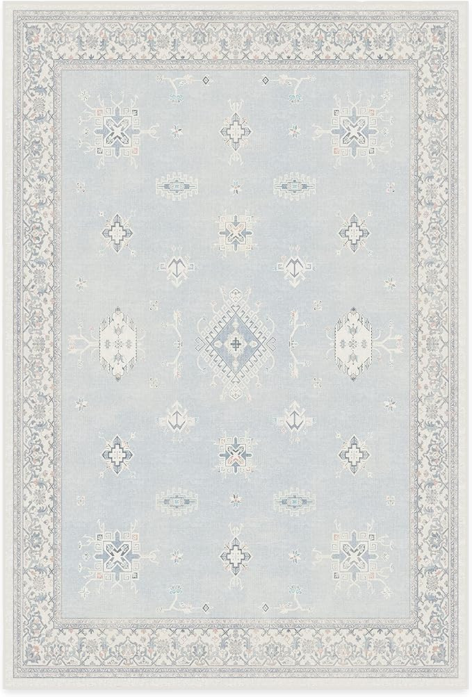 RUGGABLE Verena Washable Rug - Perfect Kids Area Rug for Nursery Playroom Kids Room - Pet & Child... | Amazon (US)