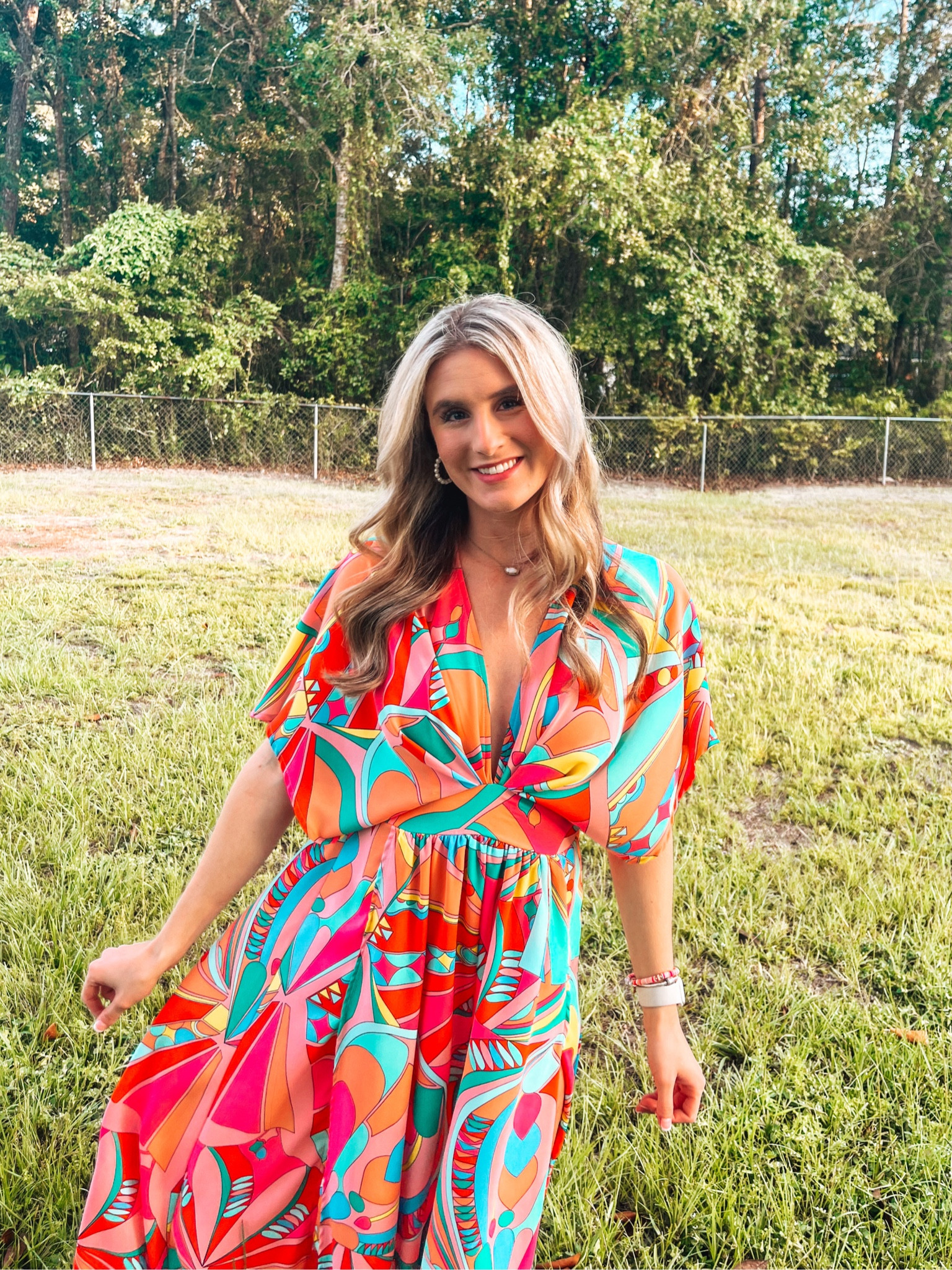 in love with this dress, giving groovy vibes!!
so bright and vibrant! I just love it!
This one is from These Three so I am going to link some that are similar!!

#boutique #dress #groovy #concert #day #night #summer #summerdress #pink #70s #blonde #pearls #barbienightout #barbie #barbiemovie #shein 

#LTKFind #LTKstyletip #LTKfit