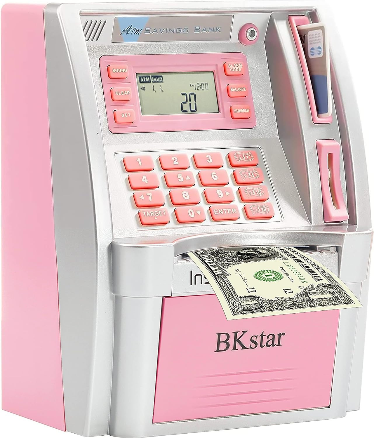 2024 Upgraded ATM Piggy Bank for Real Money for Kids with Debit Card, Bill Feeder, Coin Recogniti... | Amazon (US)