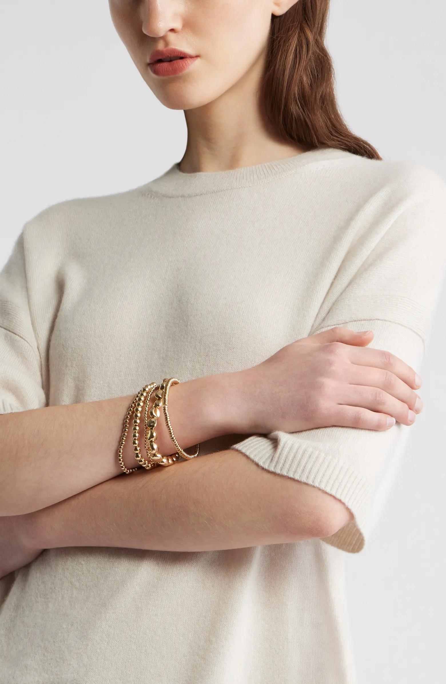 Set of 5 Beaded Stretch Bracelets | Nordstrom