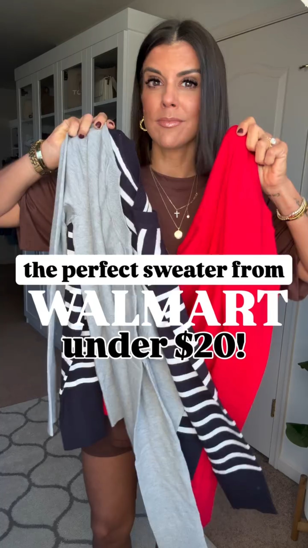 Weekly most loved items- the perfect sweater from Walmart! I’m 5’5 and in size small. 
Size 2 in patch jean, size down one size to a zero in pearl jeans 

#LTKFindsUnder100 #LTKSeasonal #LTKFindsUnder50