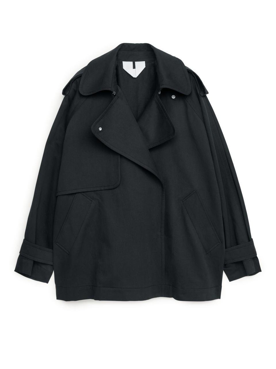 Short Trench Coat - Black | ARKET (US&UK)