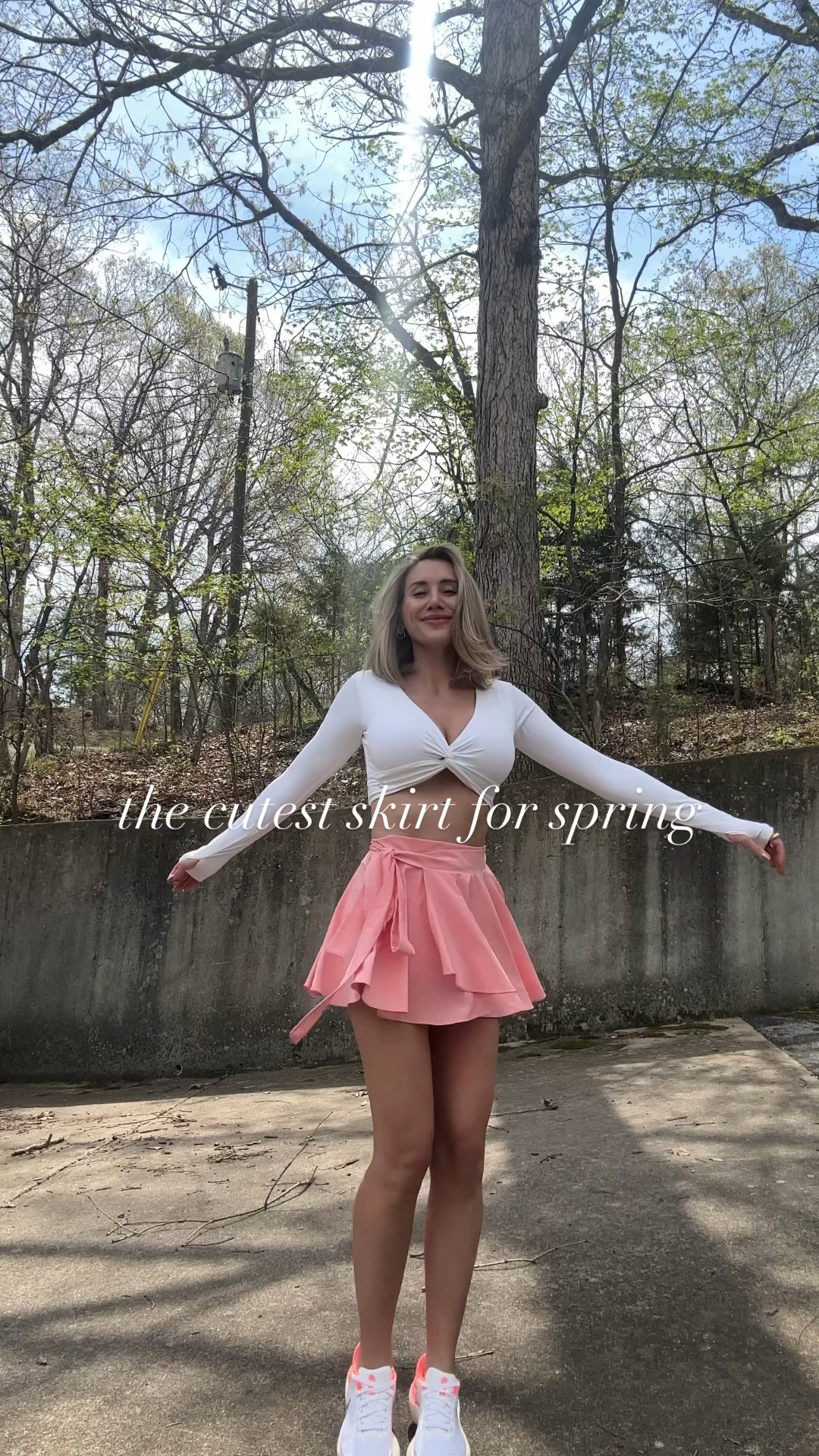 Halara skirt with shorts review & Astoria activewear crop top long sleeve for this super cute sporty spring outfit 🌸 gifted by the brands ✨

Comment LINK to shop this outfit in your dms 🔗 Halara coupon code alexis15off on full price items ✨

The mini skirt is wrap around style with compression shorts (and a pocket!) underneath. It looks like an actual skirt, not a skort when wearing!

This white long sleeve activewear top has the nicest quality fabric and was just restocked TODAY! These viral work out tops will be gone fast.
.
.
.
.
.
.
halara dresses | Halara shorts | Athleisure | gym outfits | spring & summer womens activewear #activewear #gymoutfits

#LTKActive #LTKfindsunder50 #LTKfitness