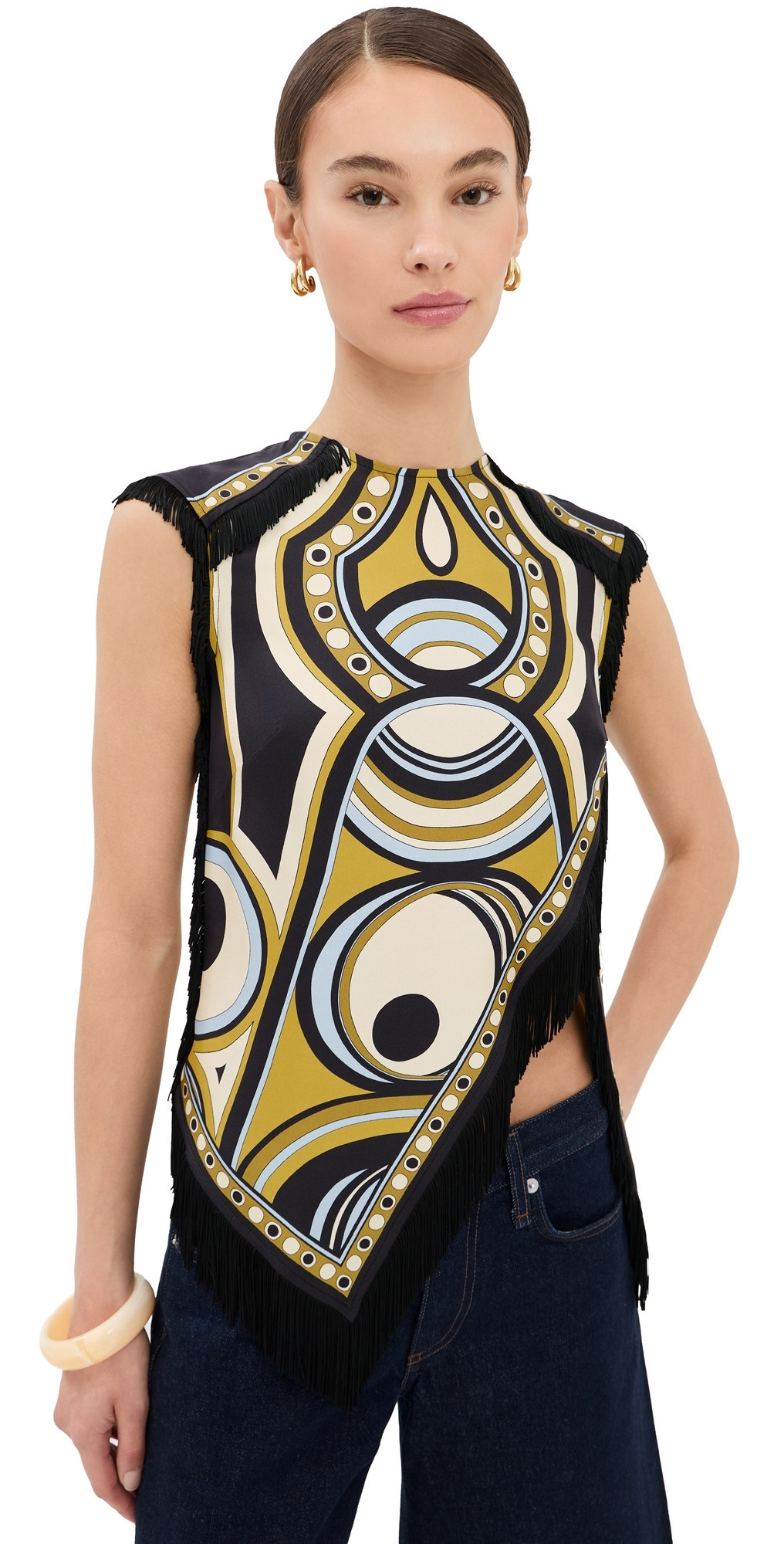 La DoubleJ Silk Scarf Top Sanctuary Placee S | Shopbop