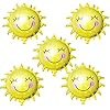 HAIOPS Sun Flower Foil Balloons Smiley Sunshine Sun Aluminum Balloon Birthday Wedding Decoration ... | Amazon (US)
