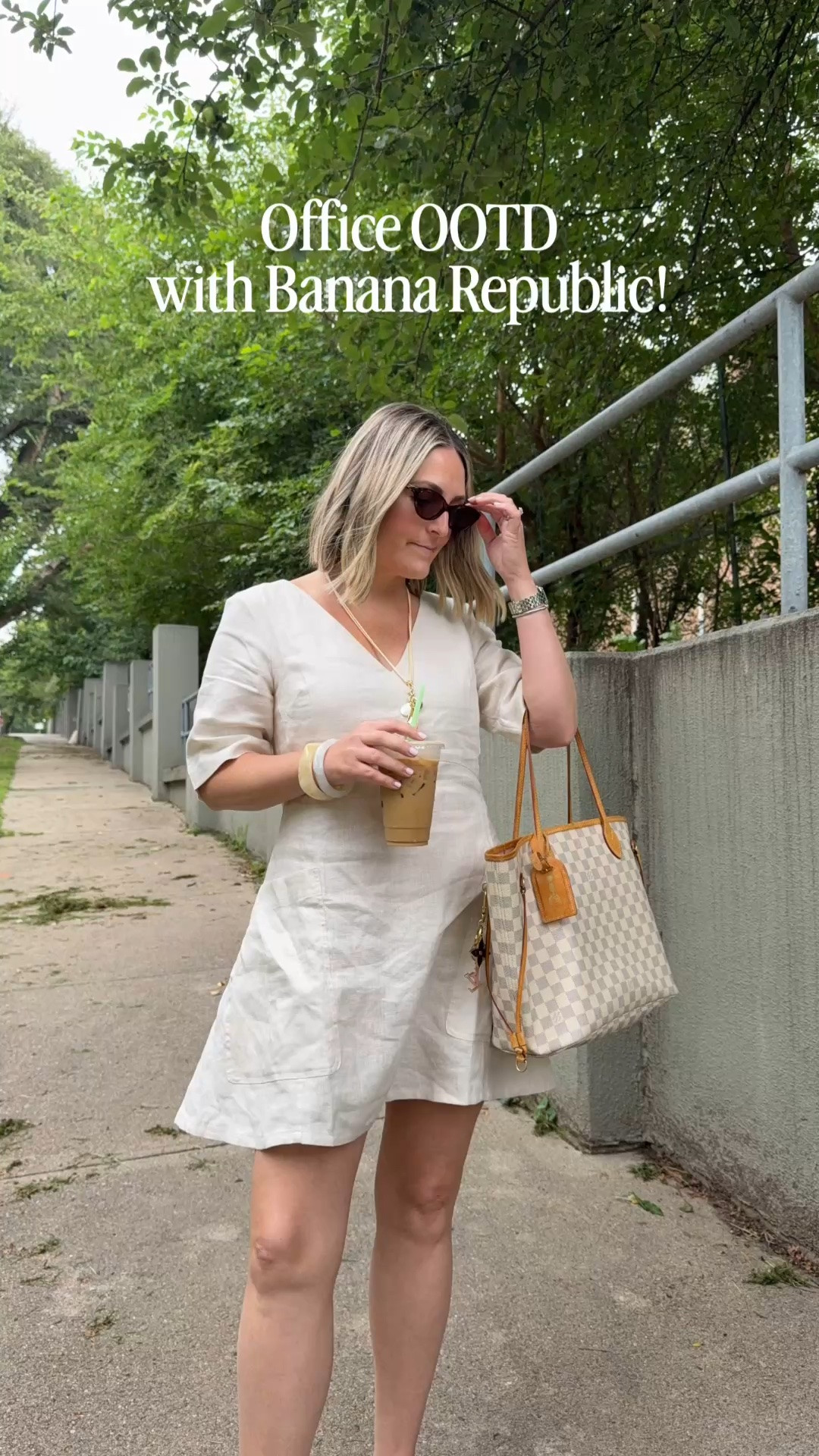 Yesterday's work OOTD!  Can't get enough of linen dresses this summer!  Love this one for office wear and for vacation!  Currently on sale! 

In tts medium.

#LTKootd #LTKWorkwear #LTKSaleAlert