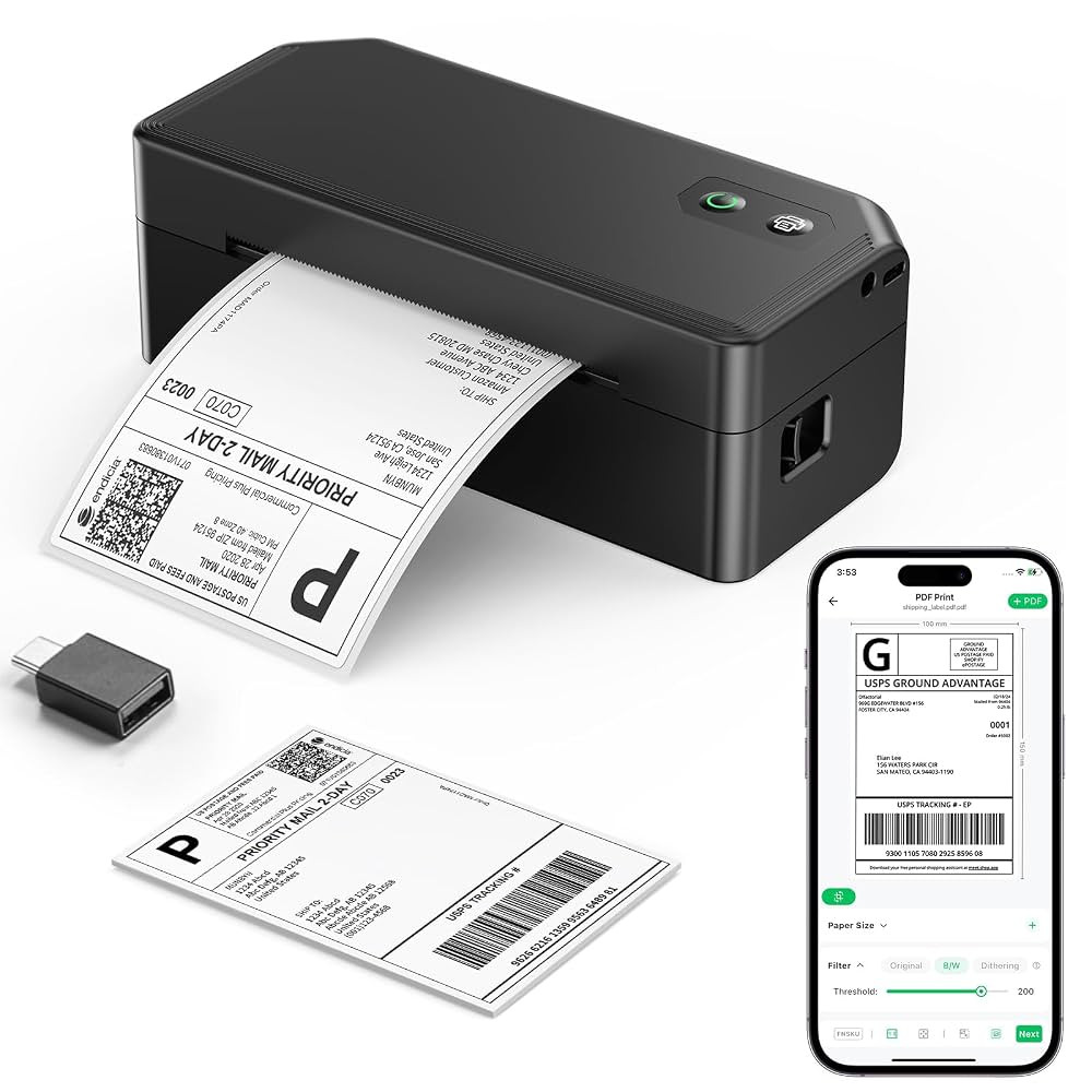 SVANTTO Y42BT Bluetooth Thermal Label Printer, 4x6 Shipping Label Printer for Small Business, Com... | Amazon (US)
