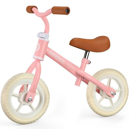 Bobike Toddler Balance Bike Toys for 1 to 4 Year Old Girls Boys Adjustable Seat Kids Toys No-Pedal Training Bike Best Birthday Gifts for Kids (Pink) | Amazon (US)