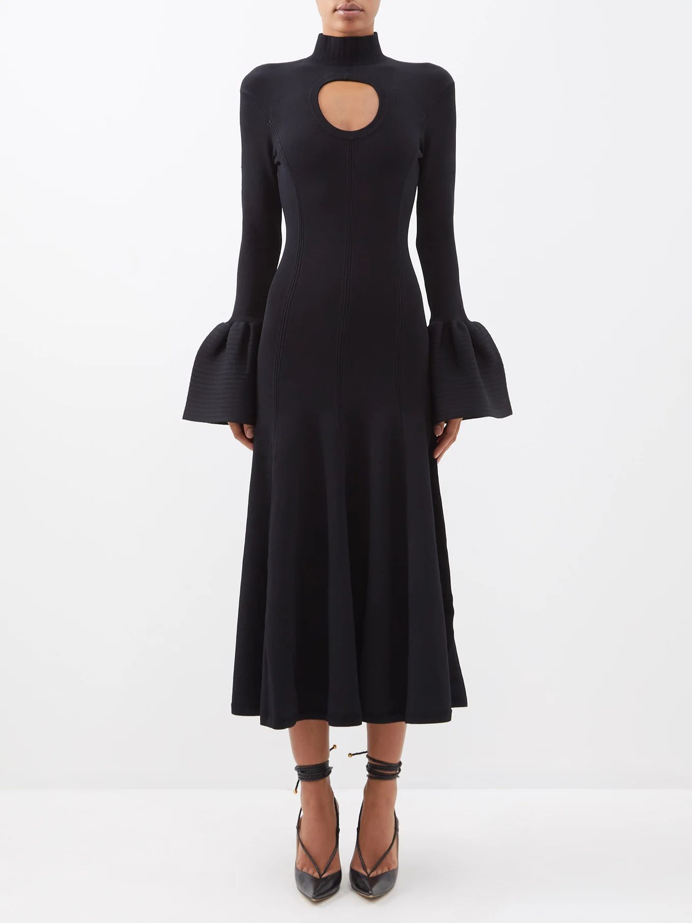 X Thebe Magugu cutout jersey midi dress | Thebe Magugu | Matches (US)