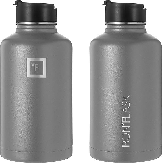 Iron Flask Sports Water Bottle - 64 Oz, 3 Lids (Straw Lid), Leak Proof, Vacuum Insulated Stainles... | Amazon (US)