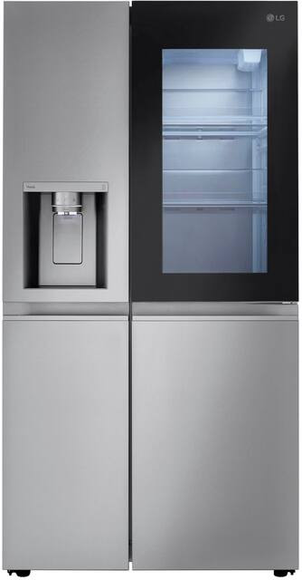 LG 27 Cu. Ft. Side-by-Side Smart Refrigerator with Craft Ice Black Stainless Steel LRSOS2706D - B... | Best Buy U.S.